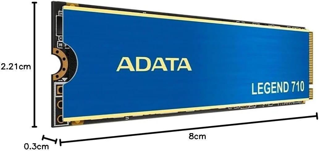حافظه اس اس دی ADATA Legend 710 با ظرفیت 512 گیگابایت، M.2 2280 NVMe PCIe 3.0