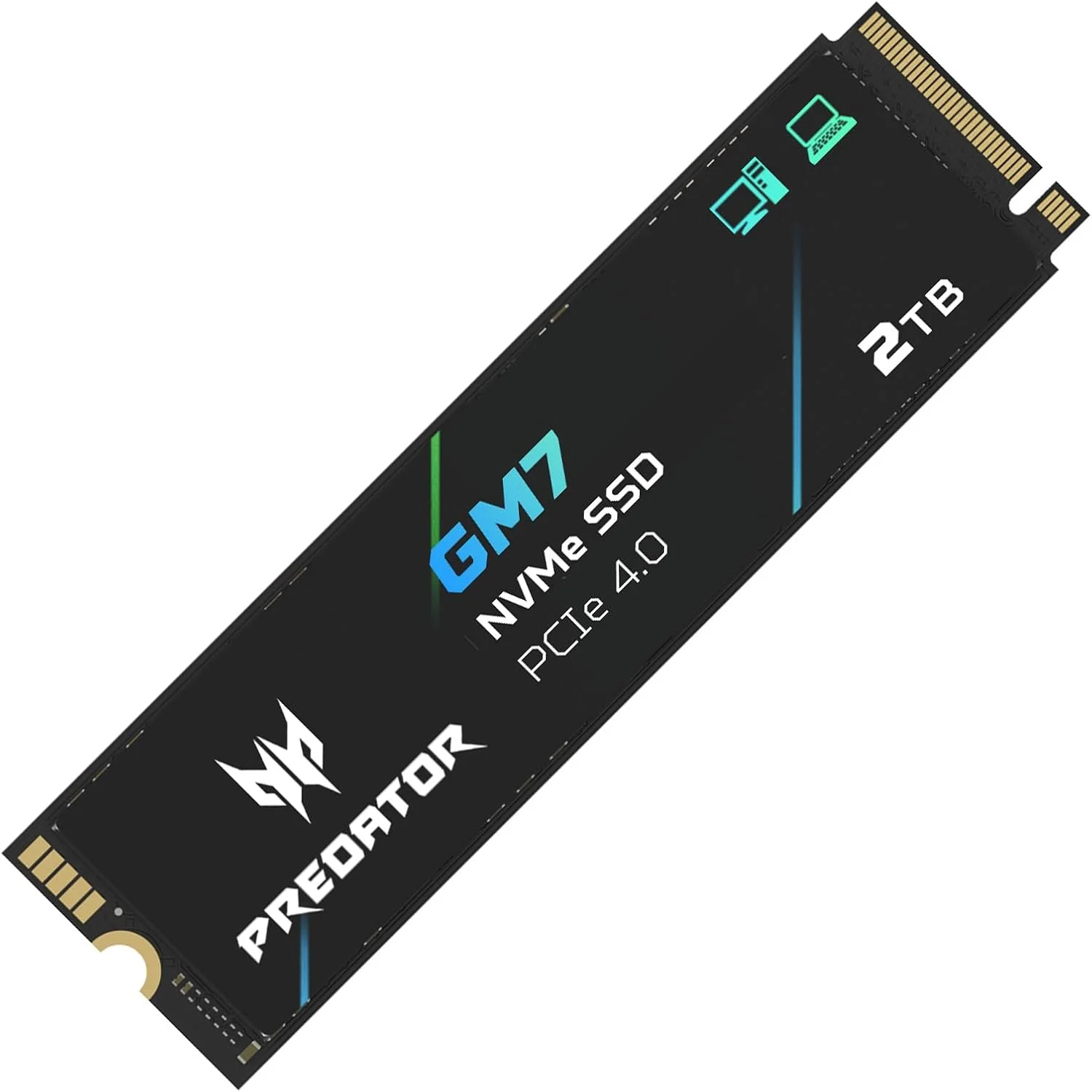حافظه اس اس دی 2 ترابایتی Acer Predator GM7: M.2 2280 PCIe Gen 4 x4 NVMe 2.0، سرعت خواندن تا 7200 مگابایت بر ثانیه، درایو حالت جامد داخلی برای لپ تاپ، دسکتاپ و PS5 - BL.9BWWR.119 حافظه اس اس دی 2 ترابایتی Acer Predator GM7: M.2 2280 PCIe Gen 4 x4 NVMe 2.0، سرعت خواندن تا 7200 مگابایت بر ثانیه، درایو حالت جامد داخلی برای لپ تاپ، دسکتاپ و PS5 - BL.9BWWR.119