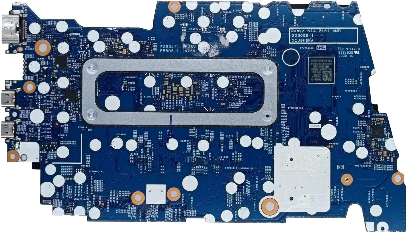 مادربرد جایگزین برای Dell Inspiron 7435 2-in-1 مدل Quake N14 2IN1 AMD 223099-1 XCJ9F$LA، پردازنده Ryzen 5 7530U، رم 8 گیگابایت، 0DJ5J8 DJ5J8