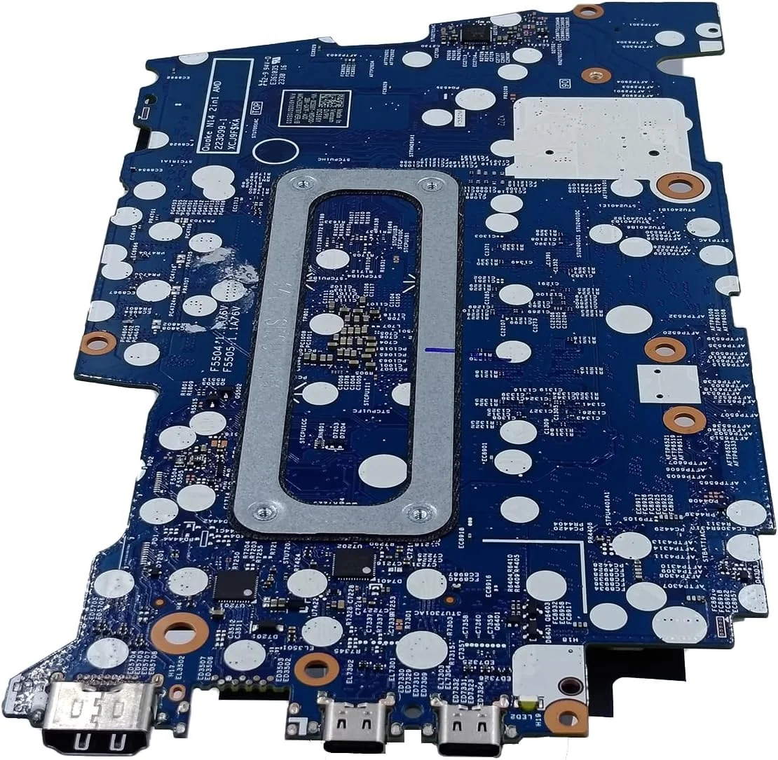 مادربرد جایگزین برای Dell Inspiron 7435 2-in-1 مدل Quake N14 2IN1 AMD 223099-1 XCJ9F$LA، پردازنده Ryzen 5 7530U، رم 8 گیگابایت، 0DJ5J8 DJ5J8