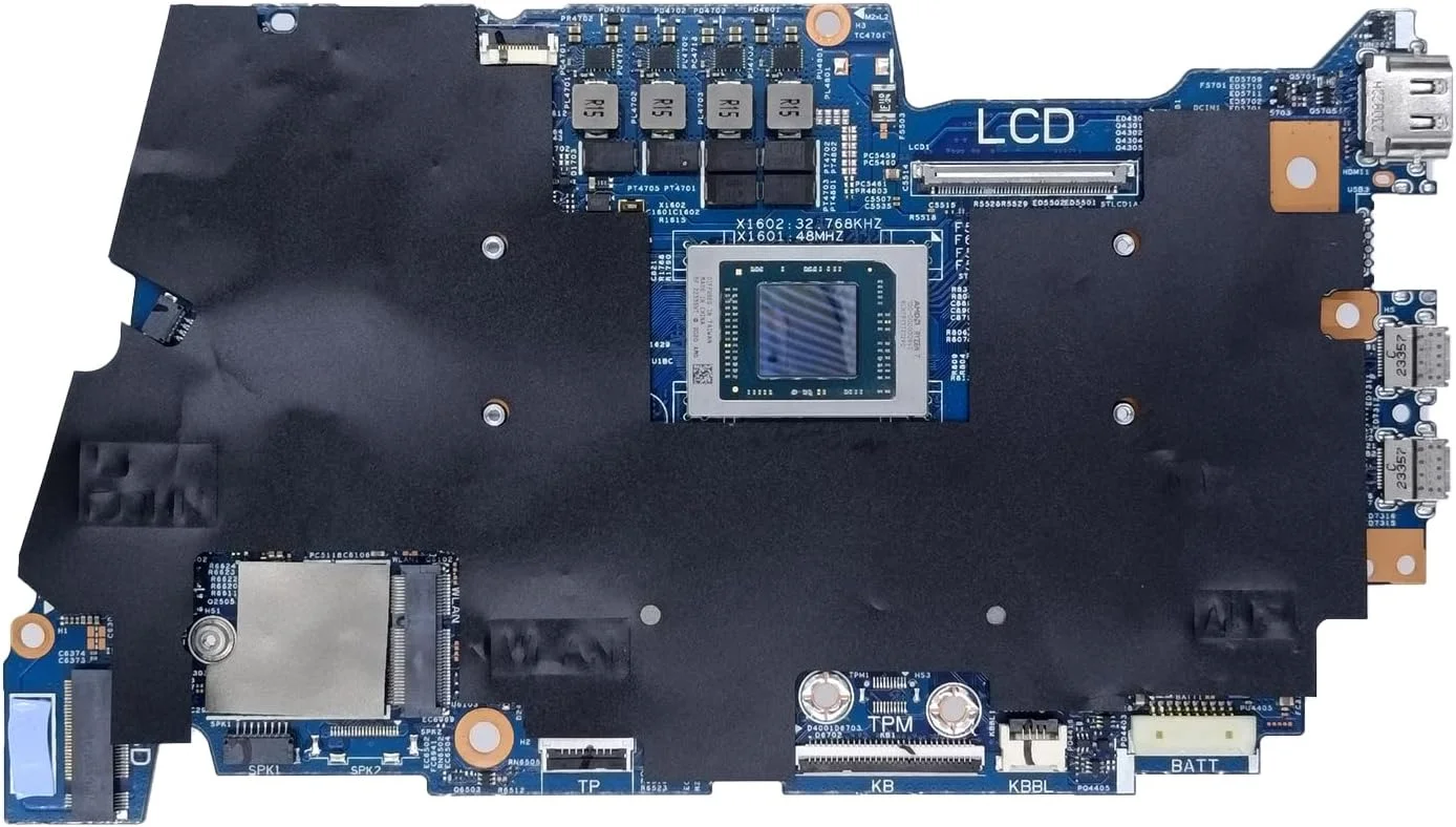 مادربرد جایگزین برای Dell Inspiron 7435 2-in-1 مدل Quake N14 2IN1 AMD 223099-1 XCJ9F$LA، پردازنده Ryzen 5 7530U، رم 8 گیگابایت، 0DJ5J8 DJ5J8