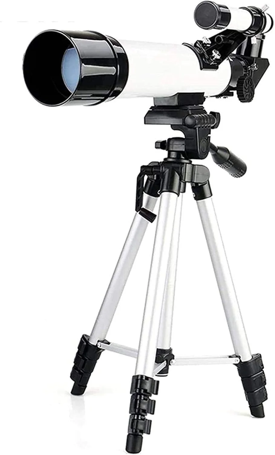 تلسکوپ مناسب بزرگسالان، دهانه 60 میلی‌متری، تلسکوپ مناسب کودکان و مبتدیان، اپتیک کاملاً چندلایه، تلسکوپ شکستنی نجومی با سه‌پایه، مناسب فضای داخلی/خارجی