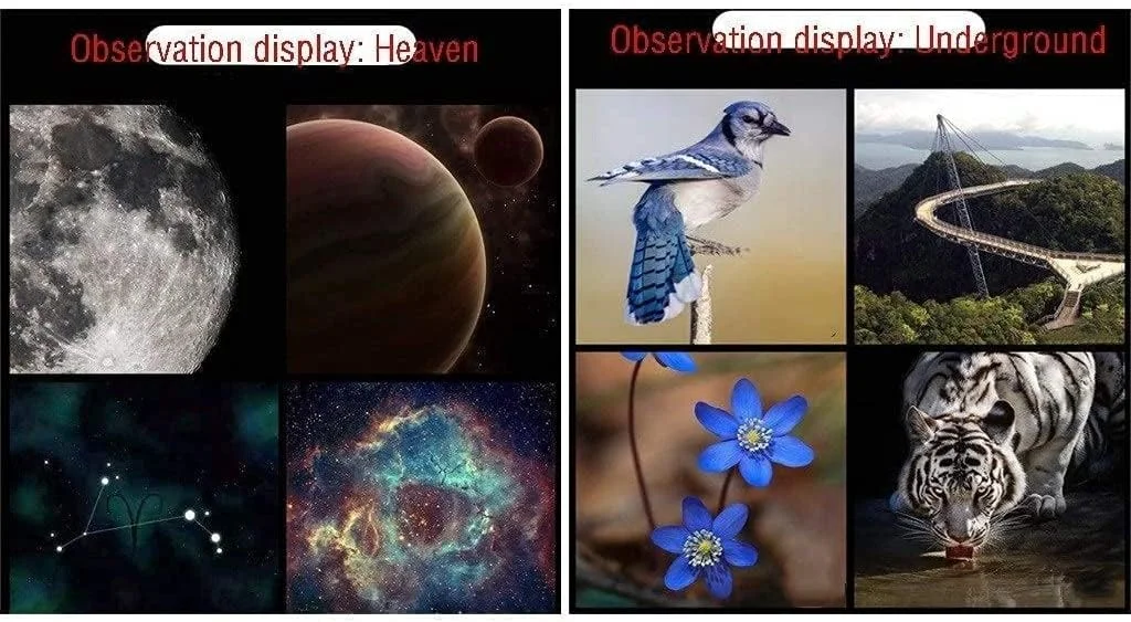 تلسکوپ برای کودکان، مبتدیان، دهانه 70 میلی‌متری، براکت AZ 400 میلی‌متری، اپتیک چند لایه، تلسکوپ برای بزرگسالان، تلسکوپ قابل حمل انکساری نجومی با پایه