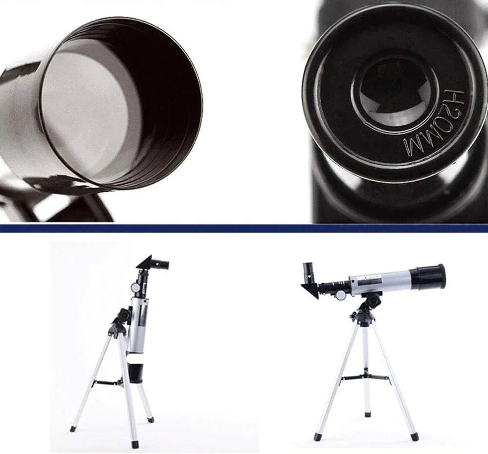 تلسکوپ سازگار با کودکان، تلسکوپ شکستنی نجومی 360 با سه پایه، یابنده، آینه ماه، مناسب برای تولد و کاوش در ماه