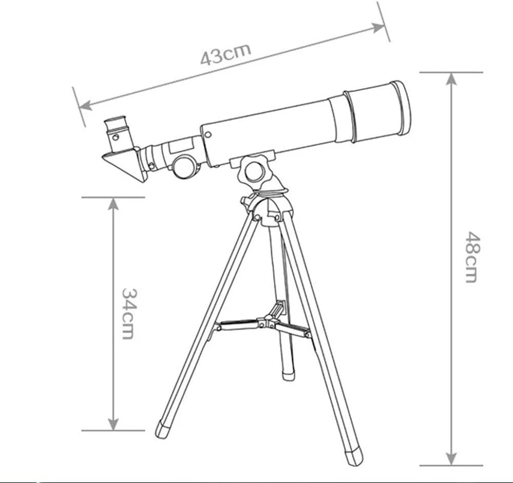 تلسکوپ سازگار با کودکان، تلسکوپ شکستنی نجومی 360 با سه پایه، یابنده، آینه ماه، مناسب برای تولد و کاوش در ماه