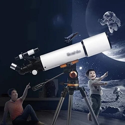 تلسکوپ نجومی انکساری برای بزرگسالان، کودکان و مبتدیان، تلسکوپ انکساری نجومی با سه پایه با ارتفاع قابل تنظیم، تلسکوپ مسافرتی قابل حمل و جمع و جور تلسکوپ نجومی انکساری برای بزرگسالان، کودکان و مبتدیان، تلسکوپ انکساری نجومی با سه پایه با ارتفاع قابل تنظیم، تلسکوپ مسافرتی قابل حمل و جمع و جور