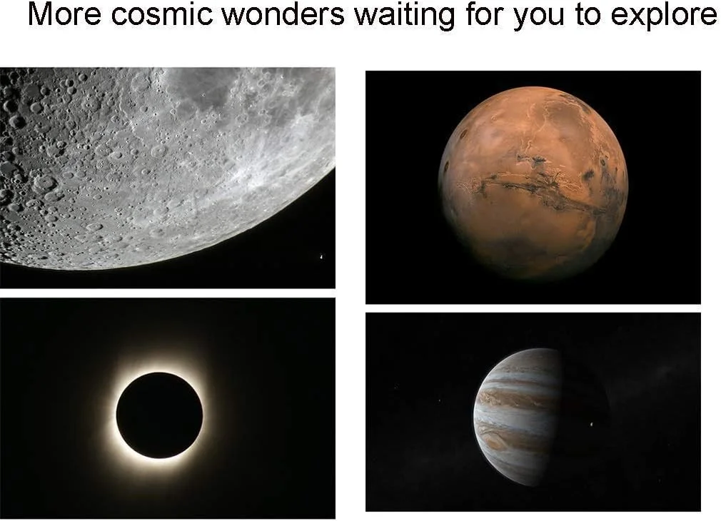 تلسکوپ برای بزرگسالان، تلسکوپ برای مبتدیان و کودکان - تلسکوپ شکستنی با فاصله کانونی 700 میلی‌متر و تلسکوپ مسافرتی برای مشاهده ماه و سیارات با چشمی 10 میلی‌متری/25 میلی‌متری، پایه نگهدارنده تلفن هوشمند و سه پایه