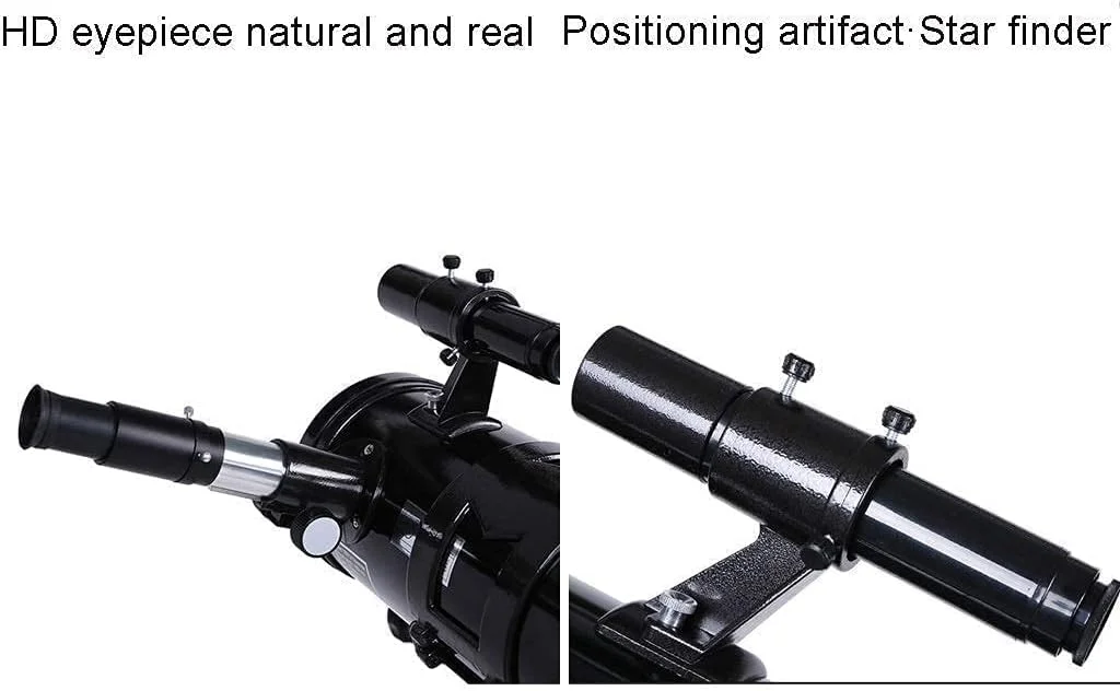 تلسکوپ برای بزرگسالان، تلسکوپ برای مبتدیان و کودکان - تلسکوپ های مسافرتی انکساری با فاصله کانونی 700 میلی متر برای مشاهده ماه و سیاره با پایه و سه پایه چشمی 10 میلی متر / 25 میلی متر