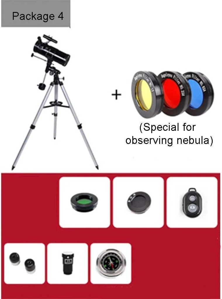 تلسکوپ برای بزرگسالان، تلسکوپ برای مبتدیان و کودکان - تلسکوپ شکستنی با فاصله کانونی 700 میلی‌متر و تلسکوپ مسافرتی برای مشاهده ماه و سیارات با چشمی 10 میلی‌متری/25 میلی‌متری، پایه نگهدارنده تلفن هوشمند و سه‌پایه