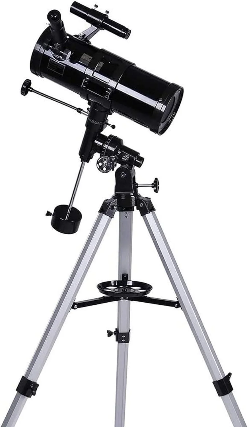 تلسکوپ برای بزرگسالان، تلسکوپ برای مبتدیان و کودکان - تلسکوپ شکستنی با فاصله کانونی 700 میلی‌متر و تلسکوپ مسافرتی برای مشاهده ماه و سیارات با چشمی 10 میلی‌متری/25 میلی‌متری، پایه تلفن هوشمند و سه پایه