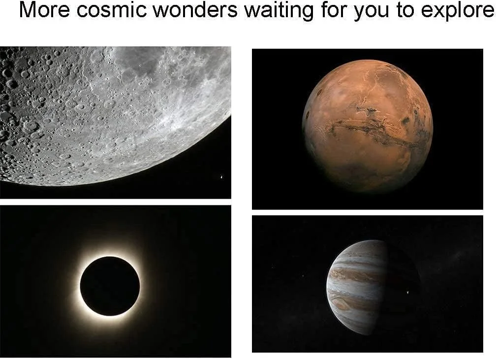 تلسکوپ برای بزرگسالان، تلسکوپ برای مبتدیان و کودکان - تلسکوپ های مسافرتی انکساری با فاصله کانونی 700 میلی متر برای مشاهده ماه و سیاره با پایه و سه پایه چشمی 10 میلی متر / 25 میلی متر