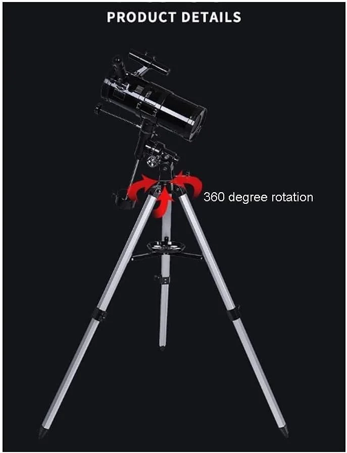 تلسکوپ برای بزرگسالان، تلسکوپ برای مبتدیان و کودکان - تلسکوپ های مسافرتی انکساری با فاصله کانونی 700 میلی متر برای مشاهده ماه و سیاره با پایه و سه پایه چشمی 10 میلی متر / 25 میلی متر