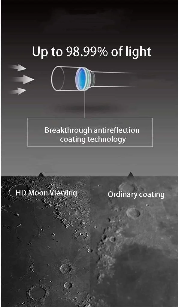 تلسکوپ مسافرتی انکساری 70 میلی‌متری، تلسکوپ 80 میلی‌متری با دهانه 900 میلی‌متری برای کودکان، مبتدیان و بزرگسالان، هدیه عالی نجومی برای کودکان برای کاوش در فضا و ماه