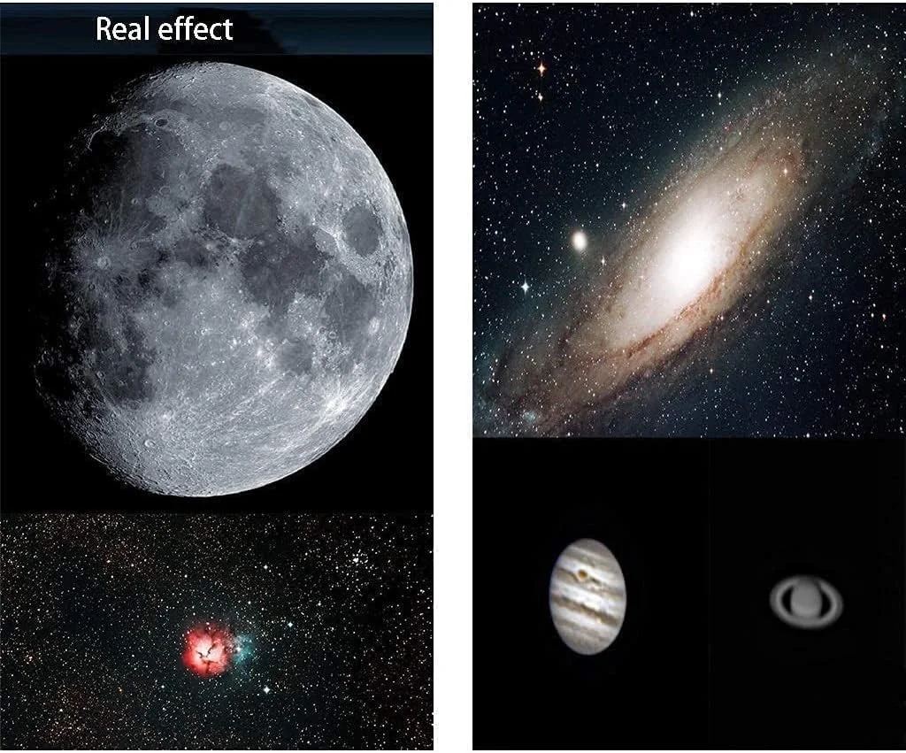 تلسکوپ مسافرتی انکساری 70 میلی‌متری، تلسکوپ 80 میلی‌متری با دیافراگم 900 میلی‌متری برای کودکان، مبتدیان و بزرگسالان، هدیه عالی نجومی برای کودکان برای کاوش در فضای ماه
