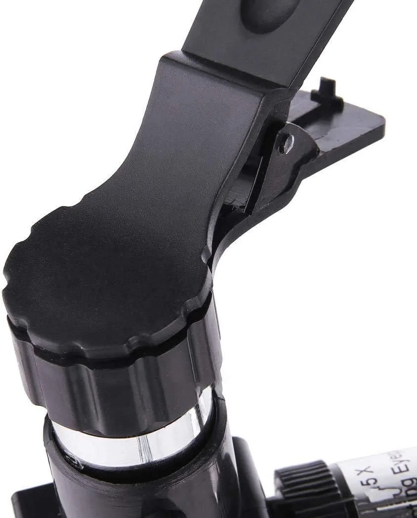 تلسکوپ انکساری مناسب با سه پایه و یابنده، قابل حمل و مناسب مبتدیان نجوم، به همراه پایه نگهدارنده تلفن و سه پایه