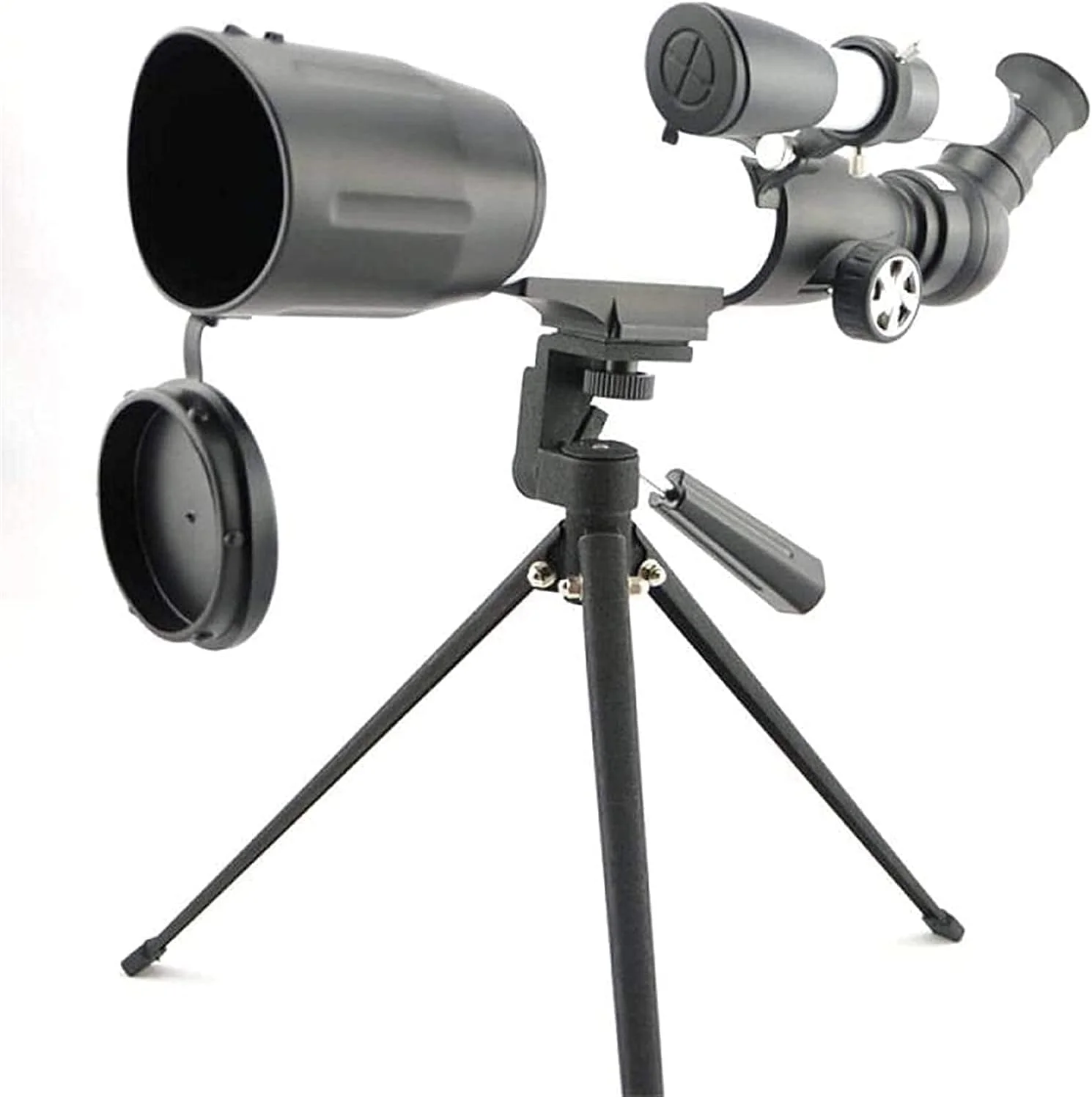تلسکوپ نجومی انکساری 120X با برد بلند برای رصد آسمان، ماه و مشتری به همراه پایه برای کمپینگ و پیاده‌روی