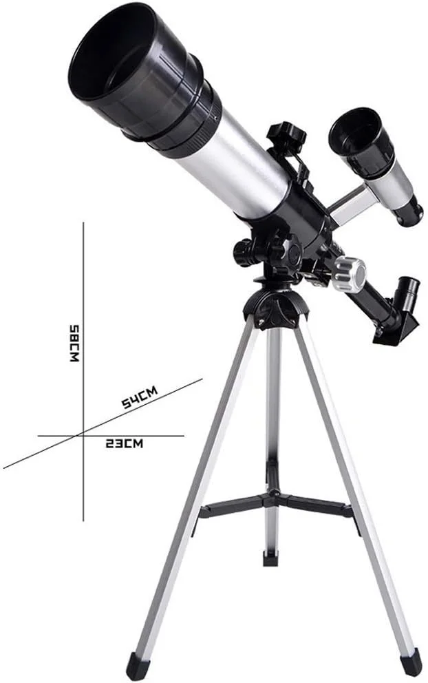 تلسکوپ انکساری قابل حمل، دهانه 50 میلی‌متری 360 میلی‌متری AZ، اپتیک شیشه ای کاملاً پوشش داده شده