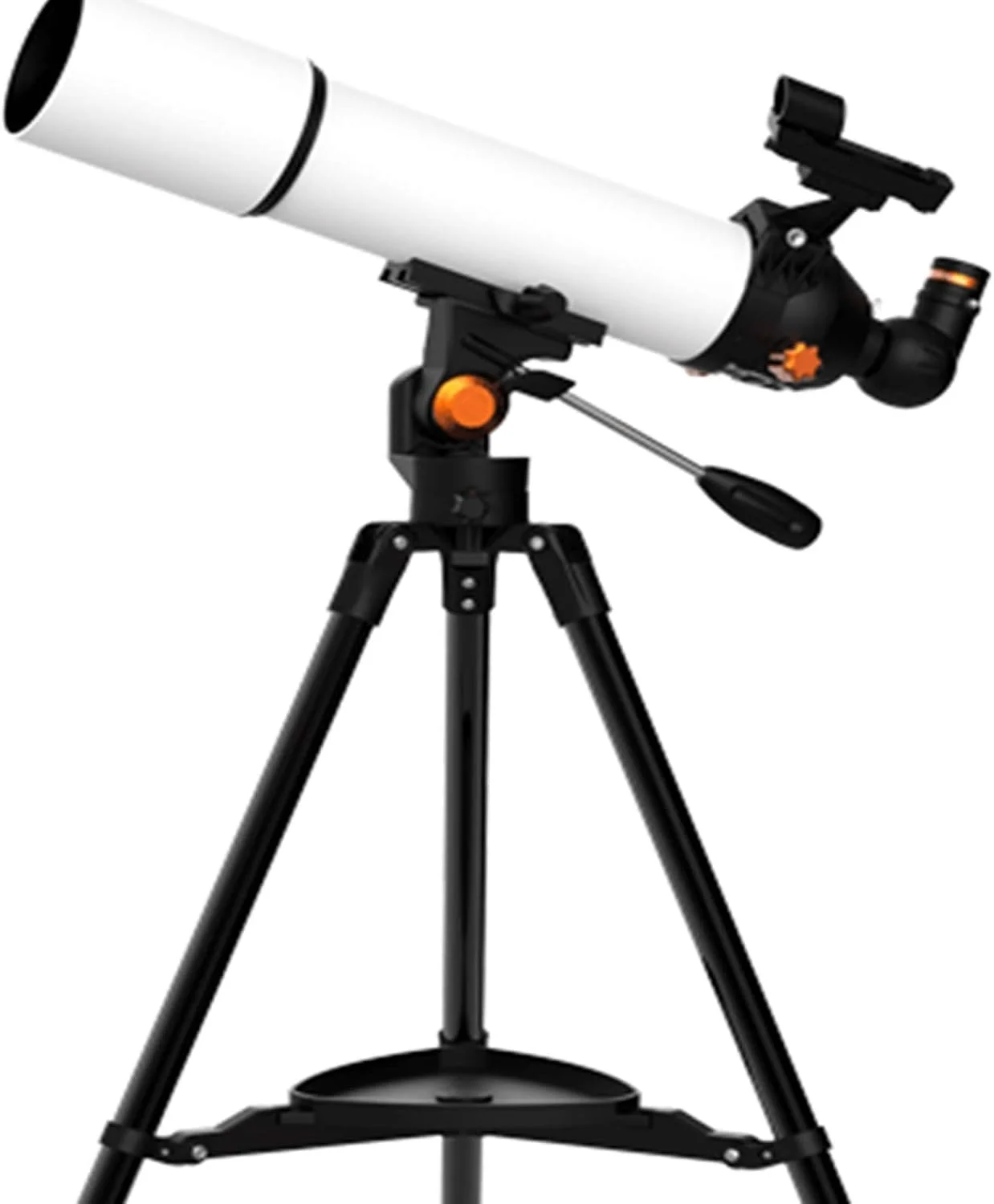 تلسکوپ برای مبتدیان نجوم و تلسکوپ های شکستنی نجومی ۸۰ میلی متری با سه پایه استیل ضد زنگ، یابنده، فاصله کانونی ۵۰۰