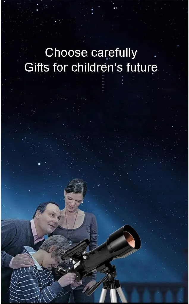 تلسکوپ نجومی کودکان، تلسکوپ سطح پایه، دهانه 70 میلی‌متری با پایه AZ و فاصله کانونی 400 میلی‌متری