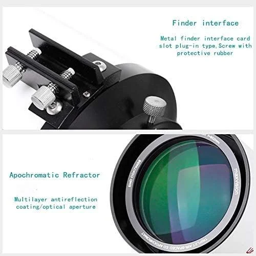 تلسکوپ نجومی حرفه ای 127ED OTA آینه اصلی 127/950mm لوله شکست نور APO فوکوسر دو سرعته 2 اینچی