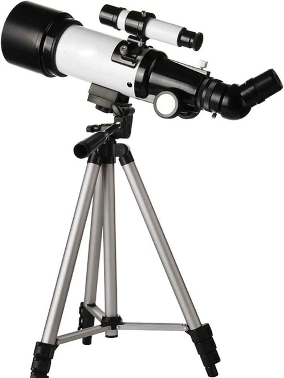 تلسکوپ مسافرتی مناسب با یابنده، تلسکوپ شکستنی 50 میلی‌متری مناسب برای نجوم مبتدیان، آداپتور تلفن هوشمند، کوله پشتی و فیلتر ماه