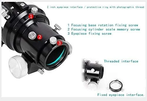 تلسکوپ نجومی حرفه ای 127ED OTA آینه اصلی 127/950mm لوله شکست نور APO فوکوسر دو سرعته 2 اینچی