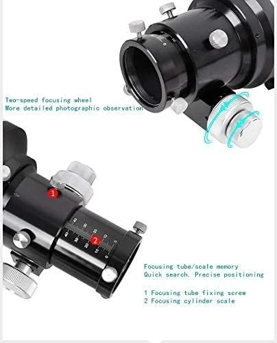 تلسکوپ نجومی حرفه ای 127ED OTA آینه اصلی 127/950mm لوله شکست نور APO فوکوسر دو سرعته 2 اینچی