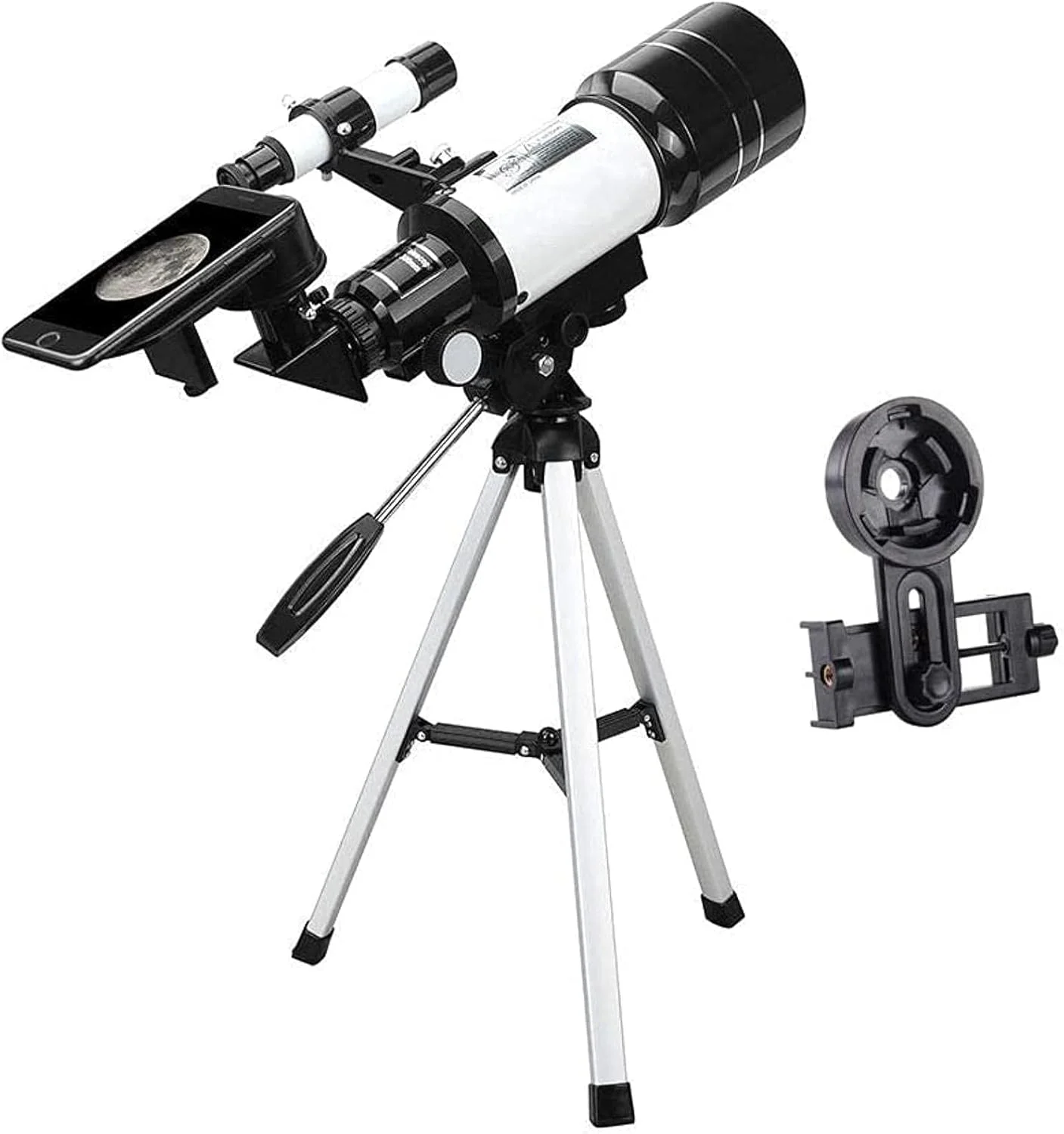 تلسکوپ حرفه ای TEmkin، تلسکوپ شکستنی نجومی با پایه تلفن هوشمند و سه پایه، تلسکوپ بازتابی 15-140X، تلسکوپ ایده آل برای مبتدیان