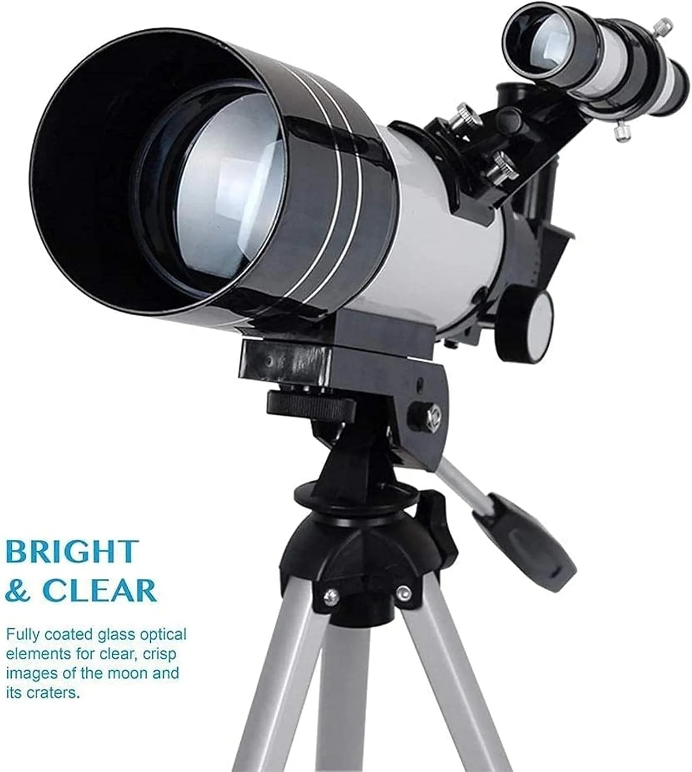تلسکوپ حرفه ای TEmkin، تلسکوپ شکستنی نجومی با پایه تلفن هوشمند و سه پایه، تلسکوپ بازتابی 15-140X، تلسکوپ ایده آل برای مبتدیان
