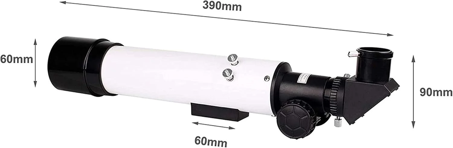 تلسکوپ با دهانه 60 میلی‌متری، تلسکوپ برای مبتدیان، اپتیک کاملاً چندلایه، شکست نور نجومی با سه پایه