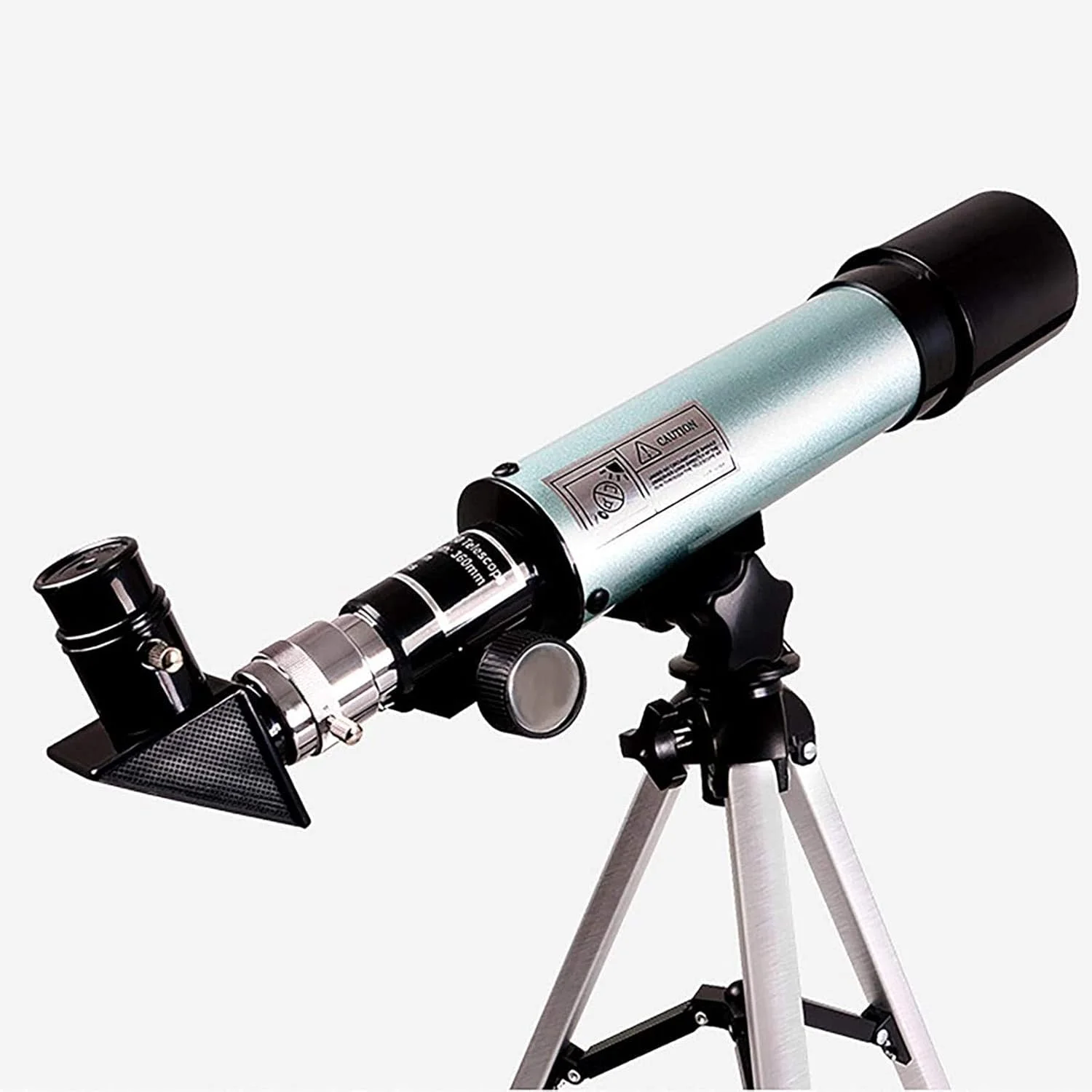 تلسکوپ های منوچشمی نجومی برای مبتدیان و کودکان، دیافراگم 50 میلی‌متری، فاصله کانونی 360 میلی‌متری، تلسکوپ شکست نور نجومی با سه پایه