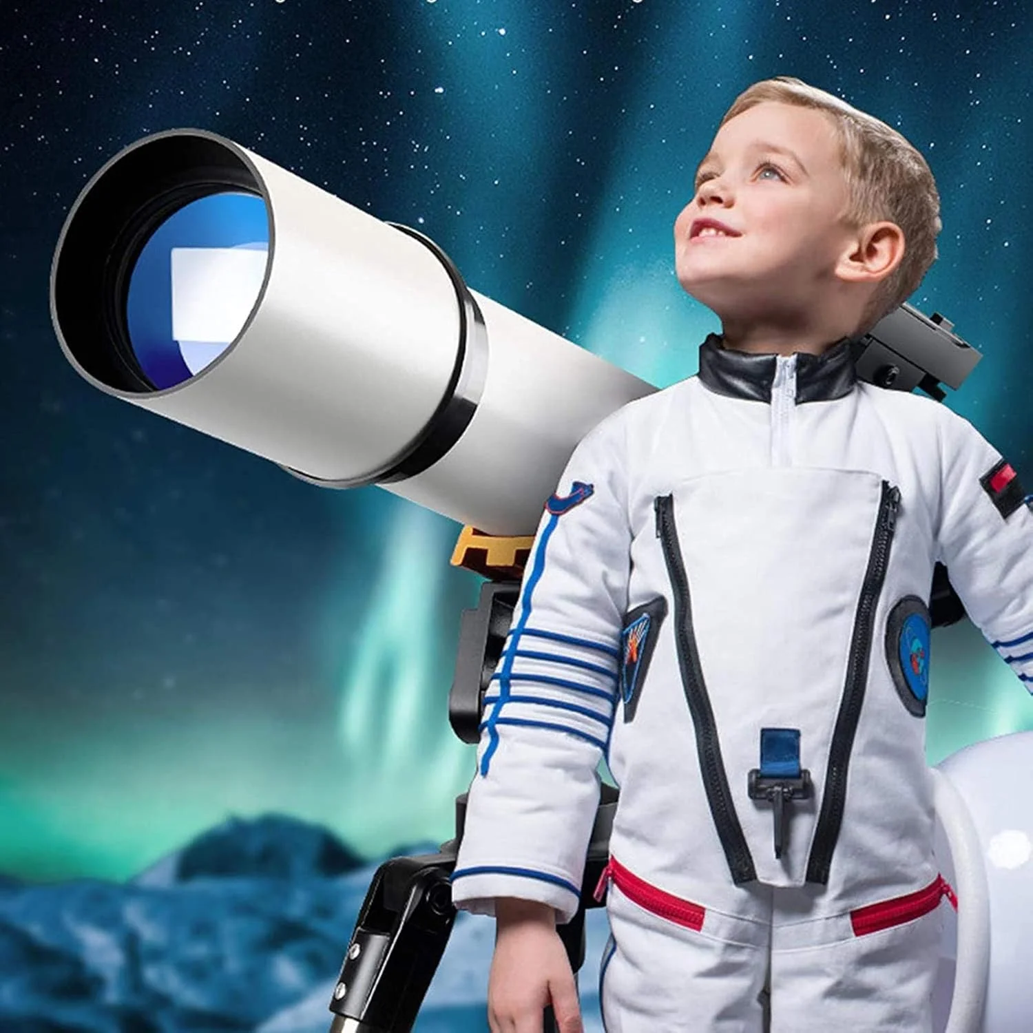 تلسکوپ منکسوری نجومی، تلسکوپ تک چشمی علمی 150X، تلسکوپ انکساری حرفه ای 70/500 میلی متری، با سه پایه + یابنده