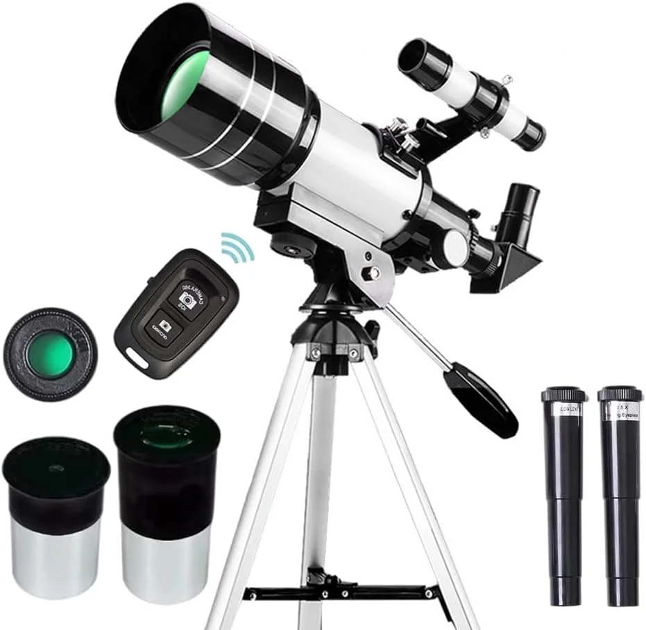 تلسکوپ مسافرتی حرفه ای LYEAA با دیافراگم 70 میلی متری، شکست نجومی 15X-150X، هدیه های نجومی