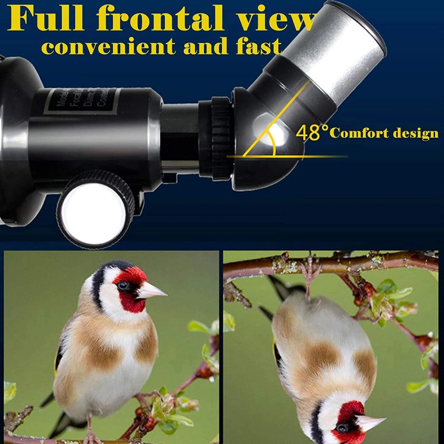 تلسکوپ نجومی تک چشمی قابل حمل برای کودکان و بزرگسالان، تلسکوپ های حرفه ای مبتدی، تلسکوپ مسافرتی انکساری نجومی با دیافراگم 70 میلی متری با سه پایه