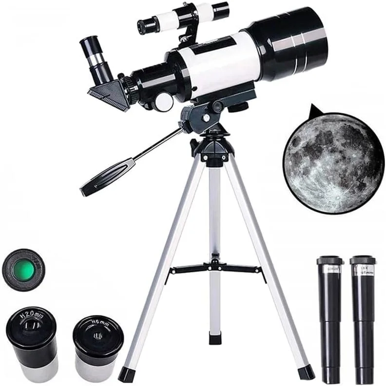 تلسکوپ های KOHARA برای بزرگسالان، دهانه 70 میلی متری و فاصله کانونی 700 میلی متری، تلسکوپ شکستنی نجومی حرفه ای برای کودکان و مبتدیان - آداپتور تلفن هوشمند