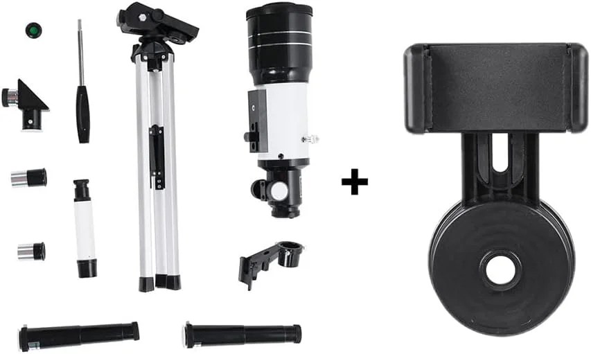 تلسکوپ KOHARA برای بزرگسالان، دهانه 70 میلیمتری و فاصله کانونی 700 میلیمتری، تلسکوپ شکستنی نجومی حرفهای برای کودکان و مبتدیان - آداپتور تلفن هوشمند تلسکوپ KOHARA برای بزرگسالان، دهانه 70 میلیمتری و فاصله کانونی 700 میلیمتری، تلسکوپ شکستنی نجومی حرفهای برای کودکان و مبتدیان - آداپتور تلفن هوشمند