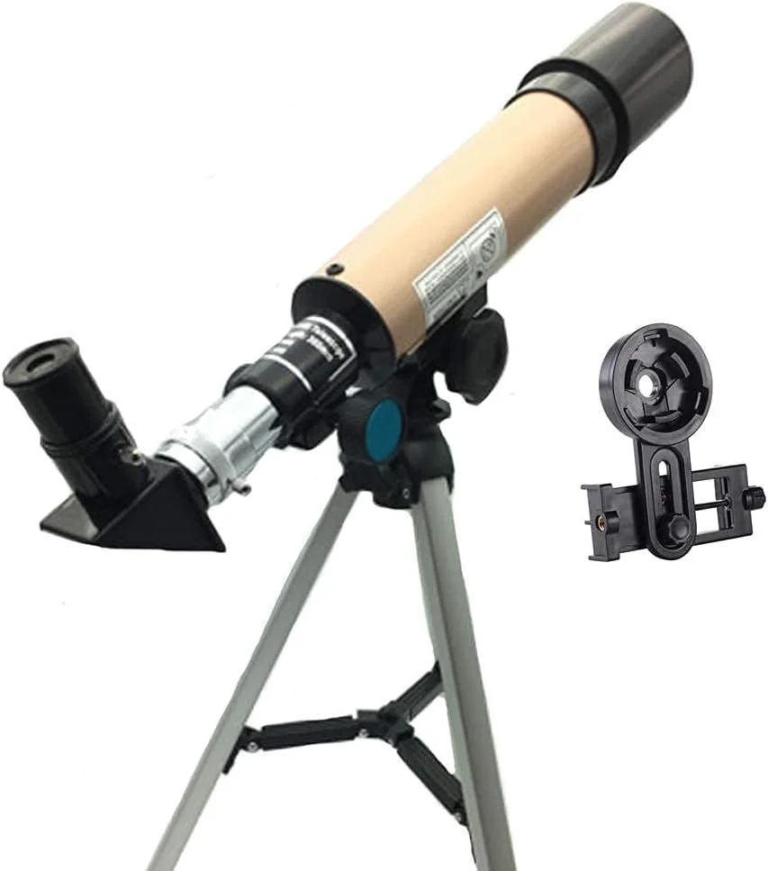 تلسکوپ KOHARA برای بزرگسالان، مبتدیان و کودکان، دهانه 50 میلی‌متری، 360 میلی‌متری AZ، تلسکوپ شکستنی نجومی با منشور Bak4، لنز Fmc، تلسکوپ نجومی با آداپتور تلفن هوشمند و سه‌پایه