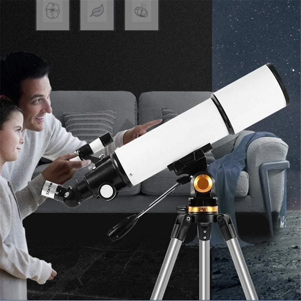 تلسکوپ انکساری قابل حمل KOHARA با اپتیک شیشه ای پوشش داده شده - تلسکوپ ایده آل برای مبتدیان - بسته نرم افزاری نجوم