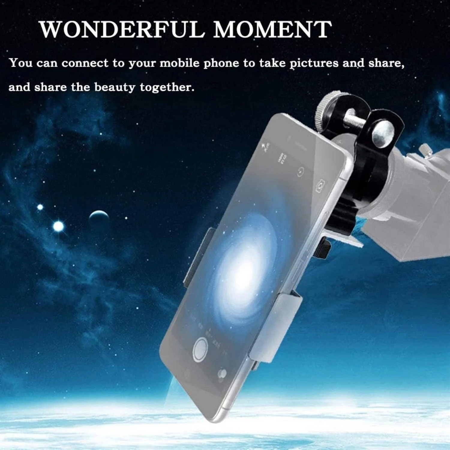 تلسکوپ نجومی 50 میلی‌متری KOHARA برای مبتدیان، بزرگسالان و کودکان، تلسکوپ شکستی با فاصله کانونی 360 میلی‌متر و طراحی جمع و جور