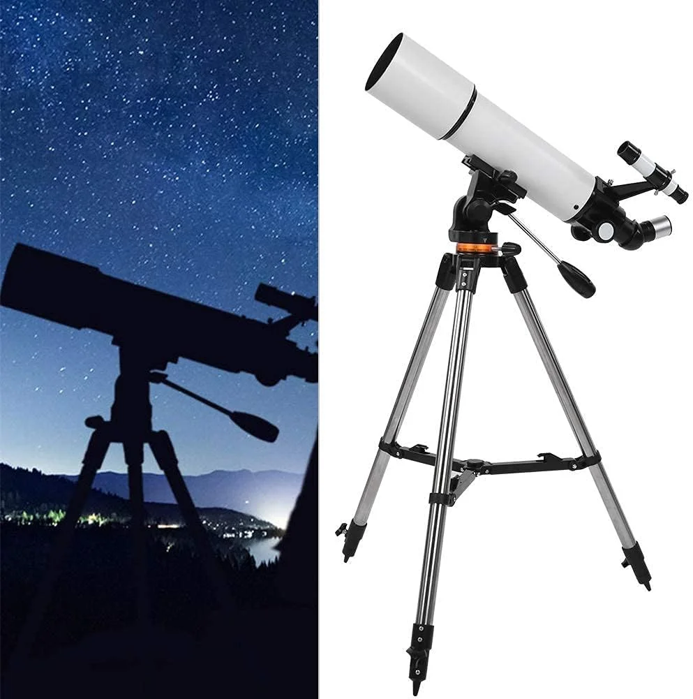 تلسکوپ نجومی KOHARA برای کودکان و بزرگسالان، دهانه 80 میلی‌متری، فاصله کانونی 500 میلی‌متری، تلسکوپ انکساری با بزرگنمایی HD