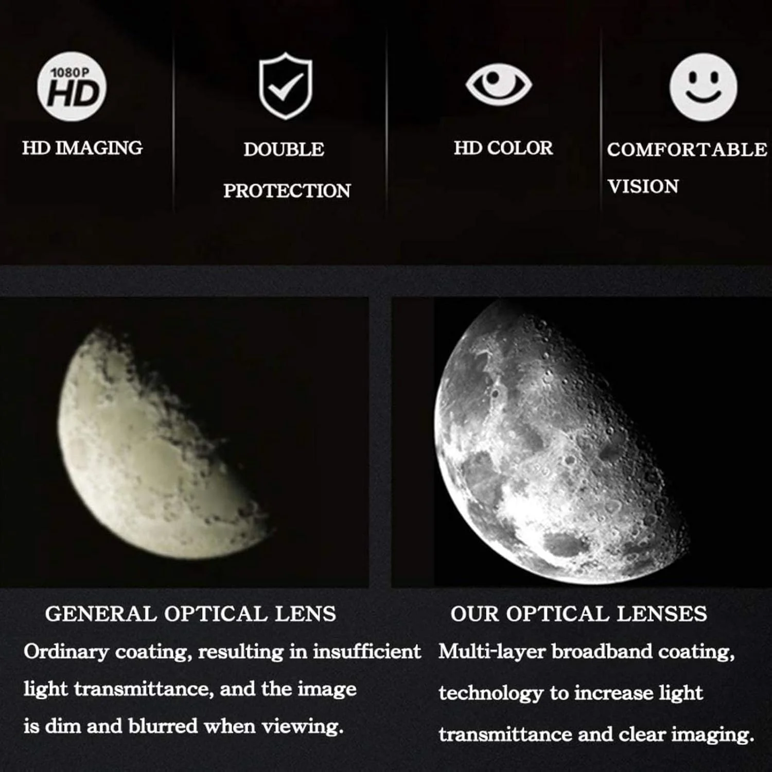 تلسکوپ نجومی 50 میلی‌متری KOHARA برای مبتدیان، بزرگسالان و کودکان، تلسکوپ شکستی با فاصله کانونی 360 میلی‌متر و طراحی جمع و جور