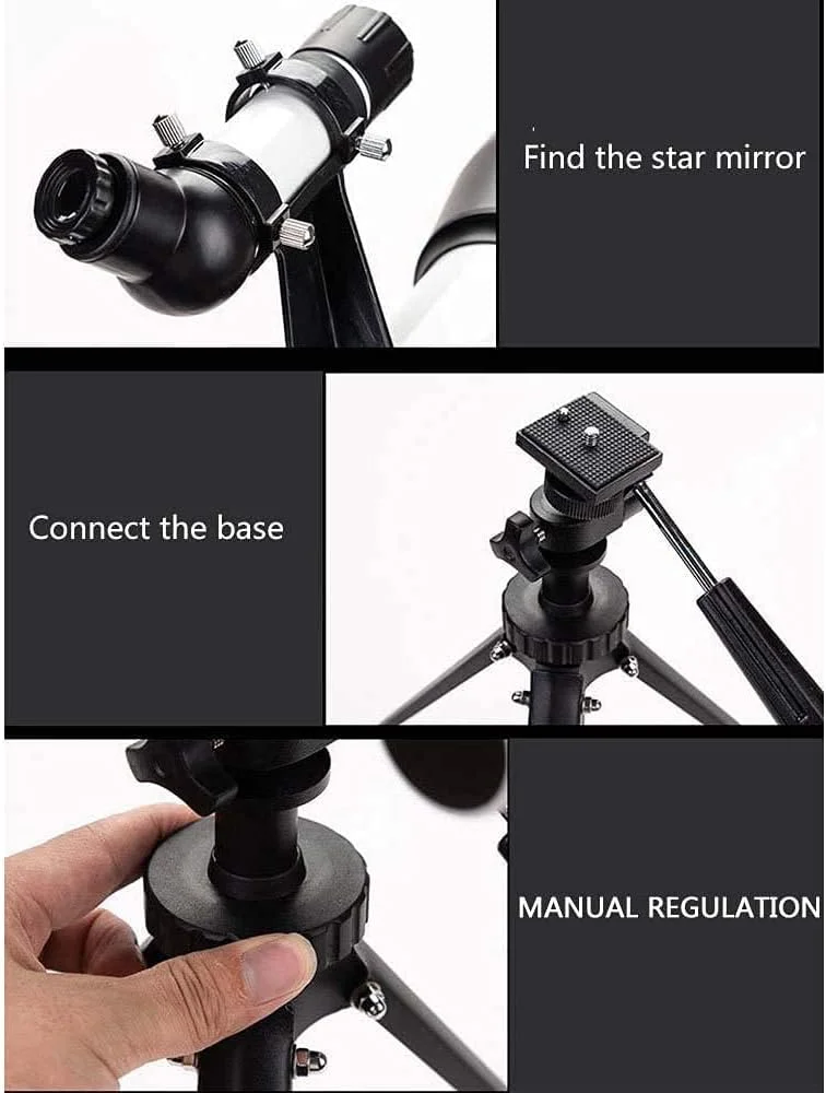 تلسکوپ نجومی انکساری KOHARA برای کودکان، بزرگسالان و مبتدیان، تلسکوپ بازتابی قابل حمل برای مبتدیان