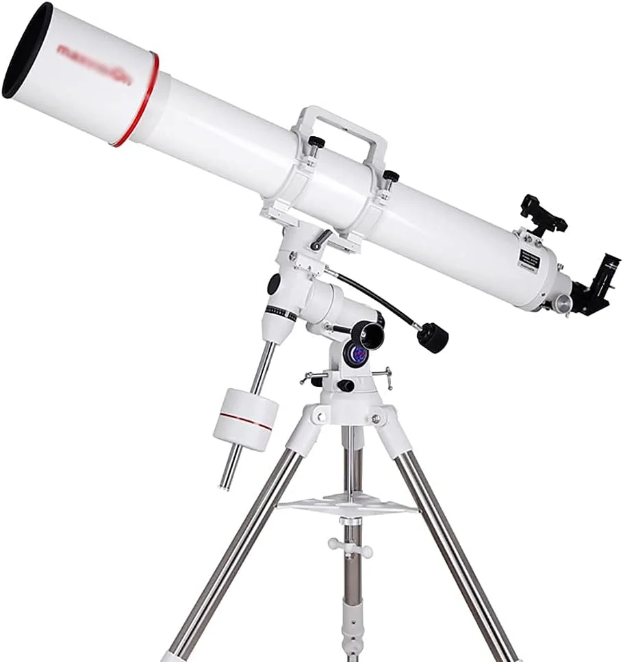 تلسکوپ انکساری KOHARA برای بزرگسالان، دیافراگم 127 میلی‌متری، 1200 میلی‌متری، تلسکوپ قابل حمل قابل تنظیم با سه‌پایه پایدار و تلسکوپ دستی با دید HD