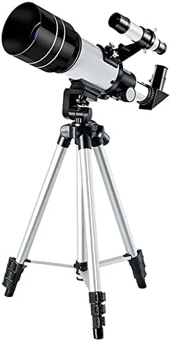 تلسکوپ انکساری KOHARA، جمع و جور و قابل حمل، دهانه 70 میلی متری، تلسکوپ نجومی انکساری 300 میلی متری با آداپتور تلفن هوشمند و سه پایه