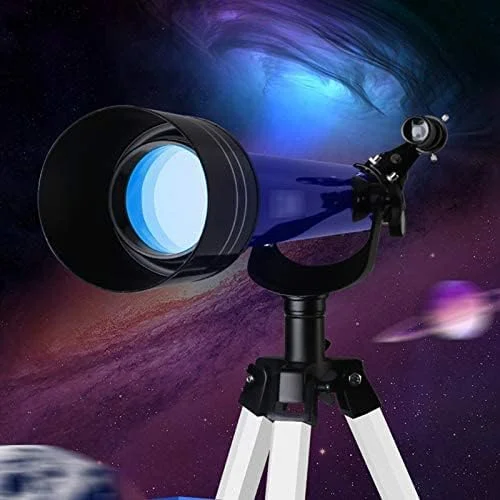 تلسکوپ انکساری قابل حمل KOHARA، تلسکوپ مسافرتی کودکان، تلسکوپ های انکساری نجومی برای مبتدیان بزرگسال، با کیف حمل و سه پایه با ارتفاع قابل تنظیم