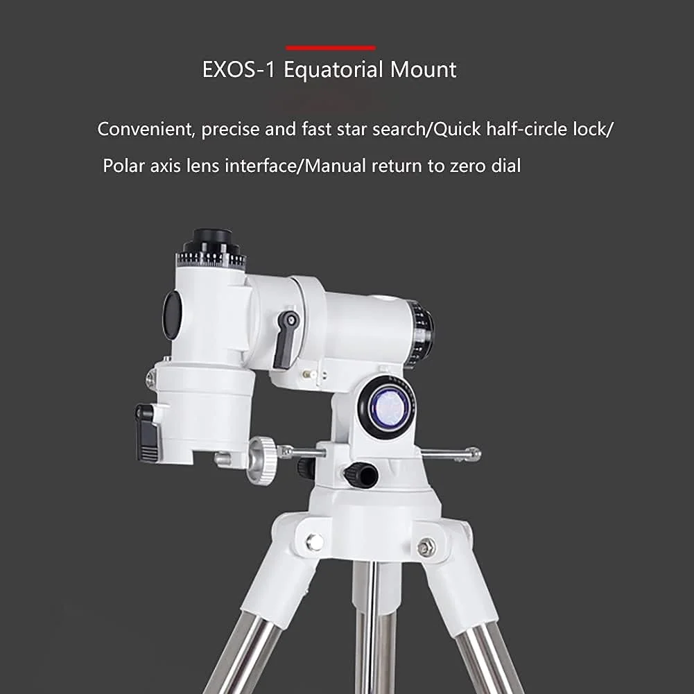 تلسکوپ انکساری KOHARA برای بزرگسالان، دیافراگم 127 میلی‌متری، 1200 میلی‌متری، تلسکوپ قابل حمل قابل تنظیم با سه‌پایه پایدار و تلسکوپ دستی با دید HD