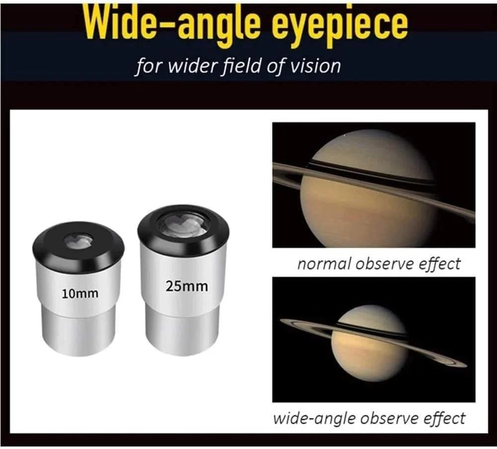 تلسکوپ KOHARA، دهانه 70 میلی‌متری، تلسکوپ شکستنی نجومی 400 میلی‌متری، تلسکوپ مسافرتی قابل حمل با سه پایه قابل تنظیم برای کودکان، بزرگسالان و مبتدیان