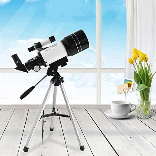 تلسکوپ شکستنی نجومی KOHARA، تلسکوپ مسافرتی قابل حمل، اپتیک کاملاً چند لایه، سه پایه آلیاژ آلومینیومی با ارتفاع قابل تنظیم، عالی برای کودکان و مبتدیان