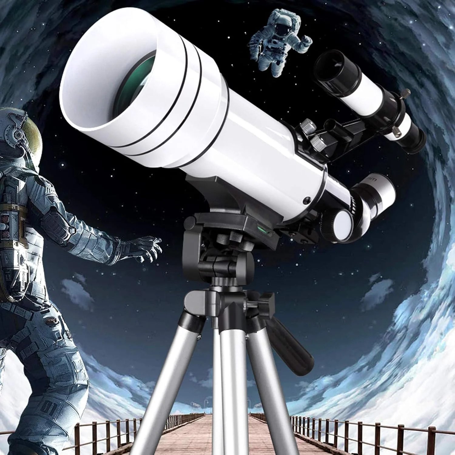 تلسکوپ تک چشمی KANBUN، تلسکوپ شکستنی نجومی با فاصله کانونی 500 میلیمتر، تلسکوپ انکساری 70 میلیمتری با سه پایه و یابنده، نور کم HD، کوله پشتی و فیلتر ماه تلسکوپ تک چشمی KANBUN، تلسکوپ شکستنی نجومی با فاصله کانونی 500 میلیمتر، تلسکوپ انکساری 70 میلیمتری با سه پایه و یابنده، نور کم HD، کوله پشتی و فیلتر ماه