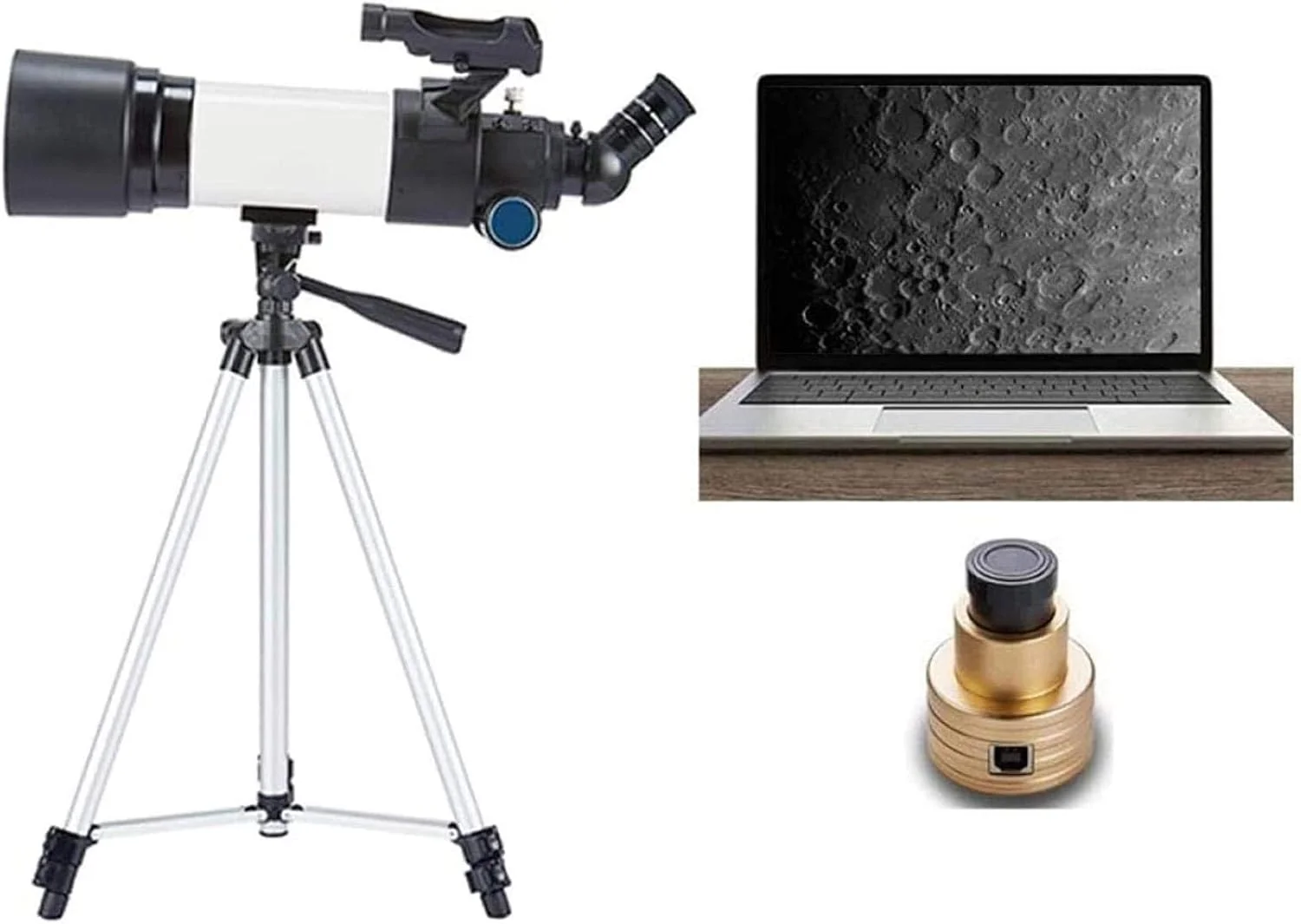 تلسکوپ نجومی مبتدیان پرقدرت قابل حمل کانبن، تلسکوپ مونوکولار بازتابی 80 میلی‌متری، شکست نور، د